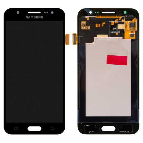 Дисплей для Samsung J500 Galaxy J5, чорний, без рамки, Original, сервісне опаковання, #GH97 17667B