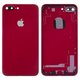 Корпус для Apple iPhone 7 Plus, красный, с держателем SIM-карты, с боковыми кнопками