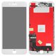 Дисплей для Apple iPhone 7 Plus, белый, с рамкой, High Copy