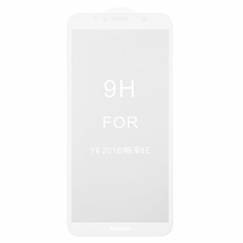 Защитное стекло All Spares для Huawei Honor 7A 5,45", 5D Full Glue, белый, cлой клея нанесен по всей поверхности