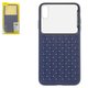 Чохол Baseus для iPhone XS Max, синій, плетений, скло, пластик, #WIAPIPH65-BL03