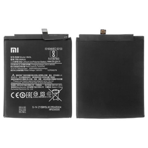 Аккумулятор BM3L для Xiaomi Mi 9, Li Polymer, 3,85 B, 3300 мАч, Original PRC , M1902F1G