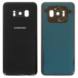 Задня панель корпуса для Samsung G950F Galaxy S8, G950FD Galaxy S8, чорна, повна, із склом камери, Original (PRC), midnight black
