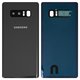 Задня панель корпуса для Samsung N950F Galaxy Note 8, сіра, повна, із склом камери, Original (PRC), orchid gray