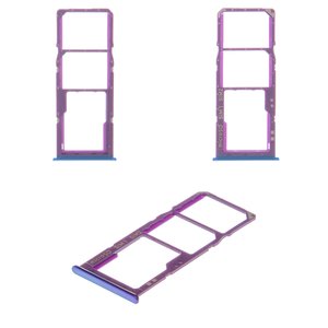 Тримач SIM карти для Samsung A207F DS Galaxy A20s, A307F DS Galaxy A30s, синій