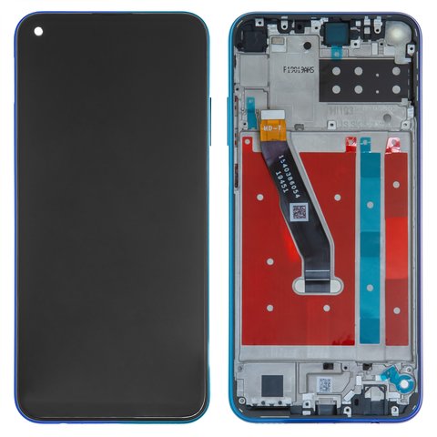 Дисплей для Huawei P40 Lite E, Y7p, синий, с рамкой, High Copy, aurora Blue, ART L28 ART L29 ART L29N