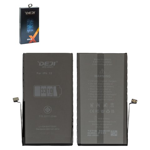 Аккумулятор Deji для Apple iPhone 12, Li ion, 3,83 B, 3310 мАч, повышенная ёмкость, original IC