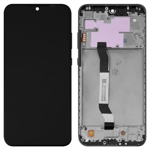 Дисплей для Xiaomi Redmi Note 8T, чорний, Лого Redmi, з рамкою, High Copy