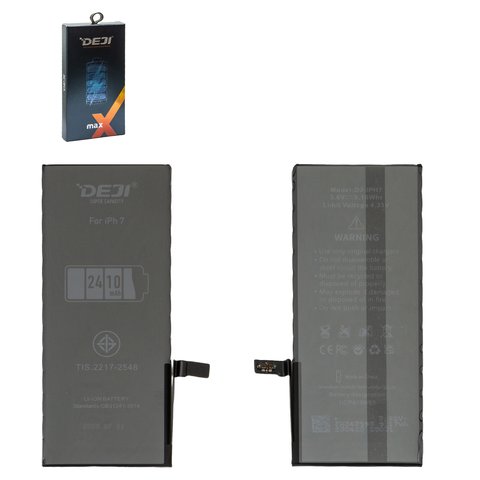 Акумулятор Deji для Apple iPhone 7, Li ion, 3,8 В, 2410 мАг, original IC