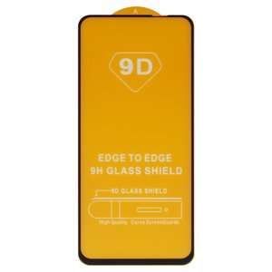 Защитное стекло для Realme 7 Pro; Oppo A11, совместимо с чехлом, Full Glue, без упаковки , черный, cлой клея нанесен по всей поверхности