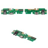 Шлейф для Tecno Spark 7 (KF6n), Spark 7T, Spark 8, коннектора зарядки, с компонентами, Original (PRC), плата зарядки