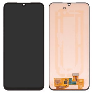 Дисплей для Samsung A245 Galaxy A24, M346 Galaxy M34, чорний, без рамки, Оригінал переклеєне скло 