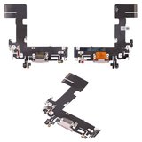 Шлейф для iPhone 13, коннектора зарядки, розовый, с микрофоном, High Copy