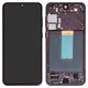Дисплей для Samsung S916 Galaxy S23 Plus, чорний, з рамкою, High Copy, (OLED)