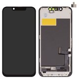 Дисплей для iPhone 13 mini, черный, без микросхемы, с рамкой, Copy, (TFT), ZY, LTPS FHD