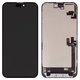 Дисплей для iPhone 16 Plus, чорний, з рамкою, Copy, (TFT), ZY, LTPS FHD