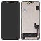 Дисплей для iPhone 14, черный, с рамкой, High Copy, без микросхемы, (OLED), GX OEM hard