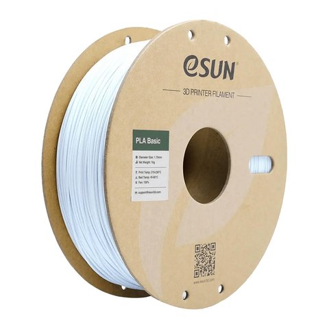 Філамент для 3D принтера eSUN PLA Basic Cold white, 1 кг