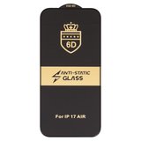 Защитное стекло ESD 6D для Apple iPhone Air, совместимо с чехлом, Full Glue, Anti-Static, (без упаковки), черный
