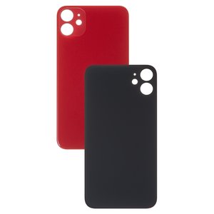 Panel trasero de carcasa puede usarse con iPhone 11, roja, no es necesario desmontar la cámara, AAA, big hole