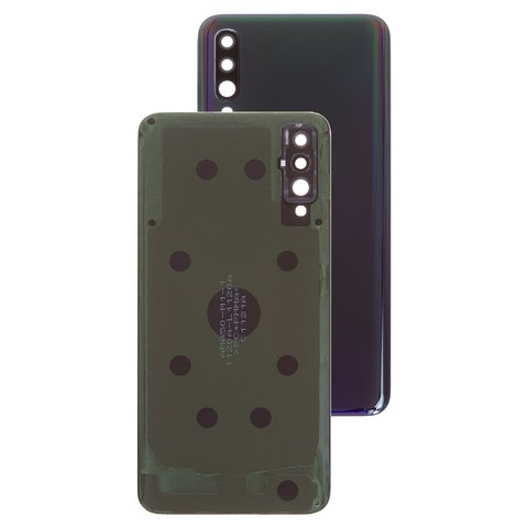 Housing Back Cover compatible with Samsung A505F DS Galaxy A50, black, with camera lens 