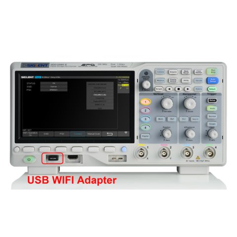 Opción de software para activar Wi Fi SIGLENT SDS1000X E WIFI