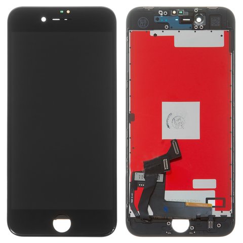 Pantalla LCD puede usarse con iPhone 8, iPhone SE 2020, negro, con marco,  AAA, Tianma, con plásticos de cámara y sensor de acercamiento - All Spares