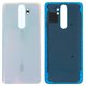 Housing Back Cover compatible with Xiaomi Redmi Note 8 Pro, (white, M1906G7I, M1906G7G)