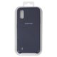 Case compatible with Samsung A015 Galaxy A01, (dark blue, black, Original Soft Case, silicone, dark blue (08))