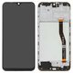 LCD compatible with Samsung M205 Galaxy M20, (black, with frame, Original (PRC), original glass)