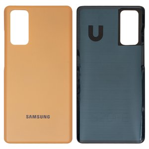 Panel trasero de carcasa puede usarse con Samsung G780 Galaxy S20 FE, G781 Galaxy S20 FE 5G, anaranjada, cloud orange
