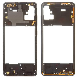 Housing Middle Part compatible with Samsung A515 Galaxy A51, black 