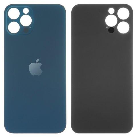 Housing Back Cover compatible with iPhone 12 Pro, dark blue, no need to remove the camera glass, big hole 