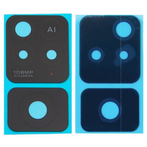 Camera Lens compatible with Xiaomi Redmi Note 11 Pro 5G, black, without frame, set 2 pcs. 