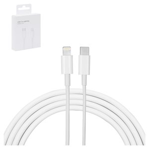 USB Cable, USB type C, Lightning, 100 cm, white, box  