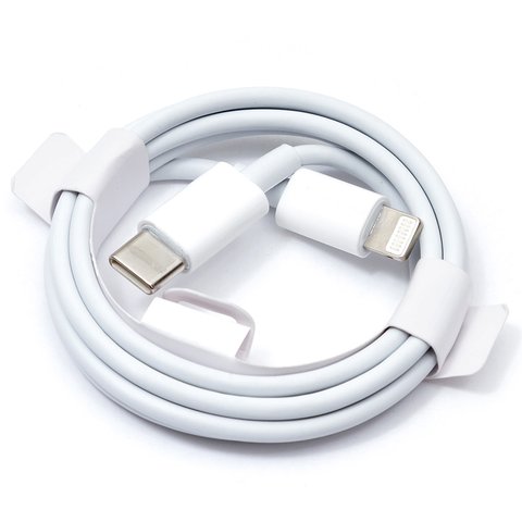 USB Cable, USB type C, Lightning, 100 cm, white 