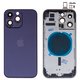Carcasa puede usarse con iPhone 14 Pro Max, morado, con botones laterales,  con sujetador de tarjeta SIM, HC, Global, deep purple