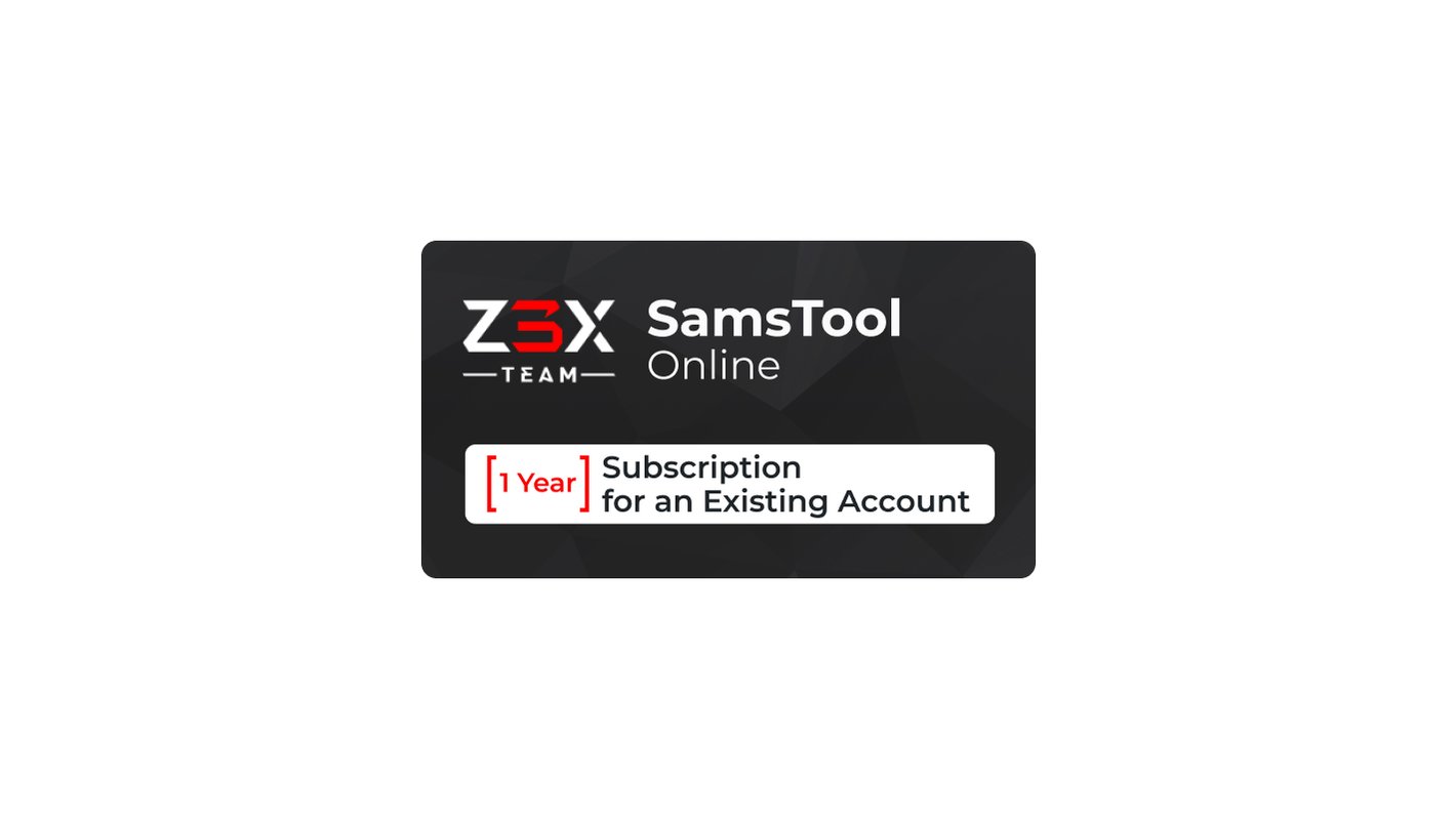 SAMs確認ページ z3x-samstool-online-1-year-