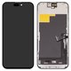 Pantalla LCD puede usarse con iPhone 15 Pro, negro, con marco, AAA, (TFT), ZY, LTPS FHD