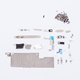 Screw compatible with iPhone 15 Pro, (full set, with clamping plates)
