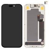 LCD compatible with iPhone 17 Pro, (black, with frame, HC, (OLED), DD-OLED hard)