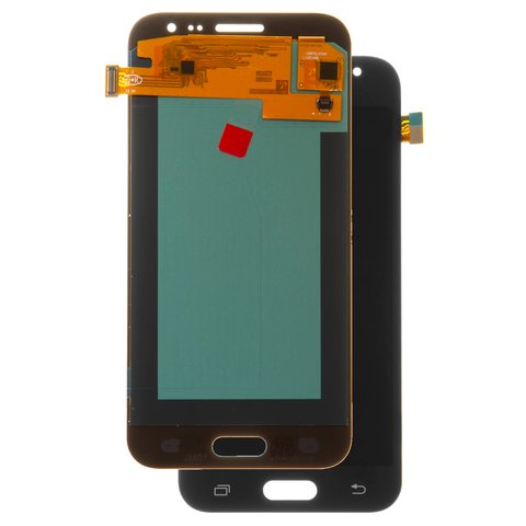 LCD compatible with Samsung J200 Galaxy J2, black, without frame, High Copy, OLED  