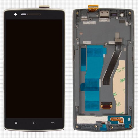 LCD compatible with OnePlus One, black, Original PRC  