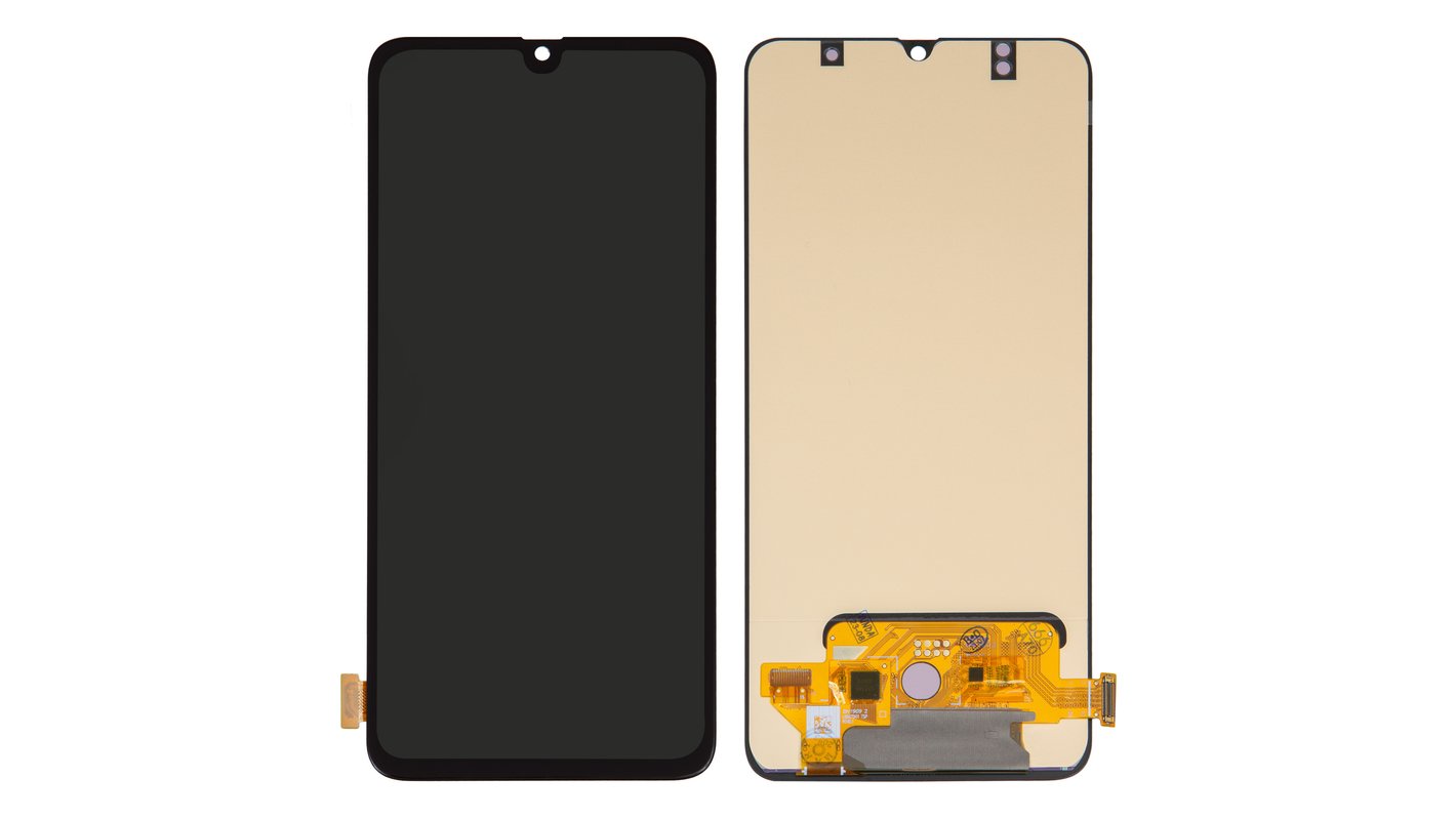 LCD compatible with Samsung A705 Galaxy A70, (black, without frame