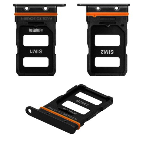 SIM Card Holder compatible with Xiaomi 12, black 