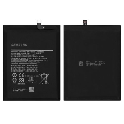 Battery SCUD WT N6 compatible with Samsung A107 Galaxy A10s, A107F DS Galaxy A10s, A207 Galaxy A20s, A207F DS Galaxy A20s, A215 Galaxy A21, Li ion, 3.82 V, 4000 mAh, Original PRC