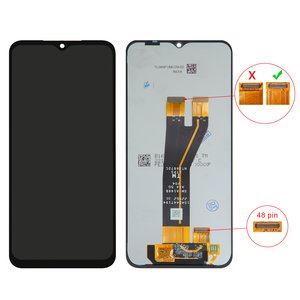 LCD compatible with Samsung A146B Galaxy A14 5G, black, without frame, Original PRC , 48 pin, SM A146B A14 5G V04 