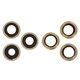 Camera Lens compatible with iPhone 12 Pro Max, (golden, with frames, set 3 pcs.)