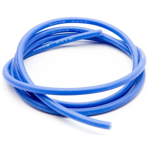 Wire In Silicone Insulation 12AWG, 3.31 mm², 1 m, dark blue 