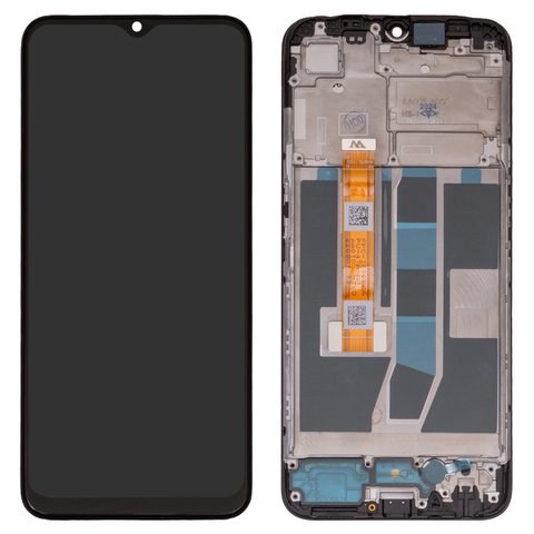 LCD compatible with Oppo A16, black, with frame, Original PRC , CPH2269, FPC I650EBAPU 47A A0